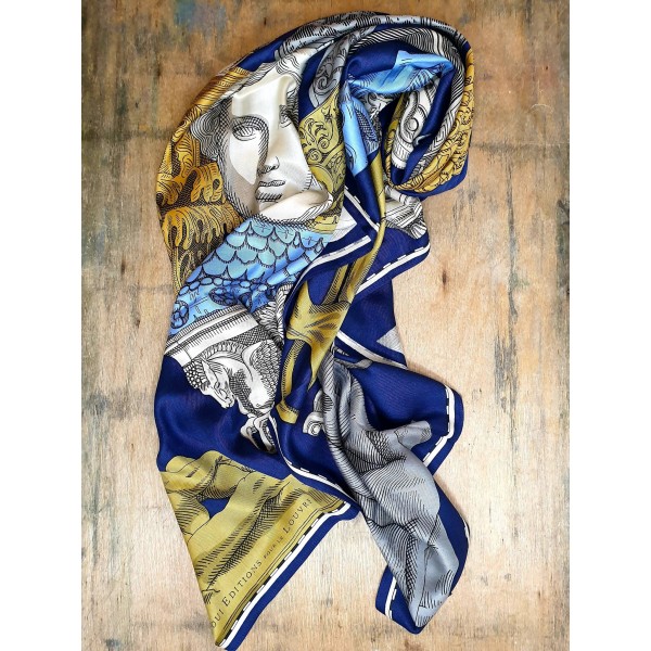 Inoui Editions šilko ir modalo skara ARCHIVES MULTICO